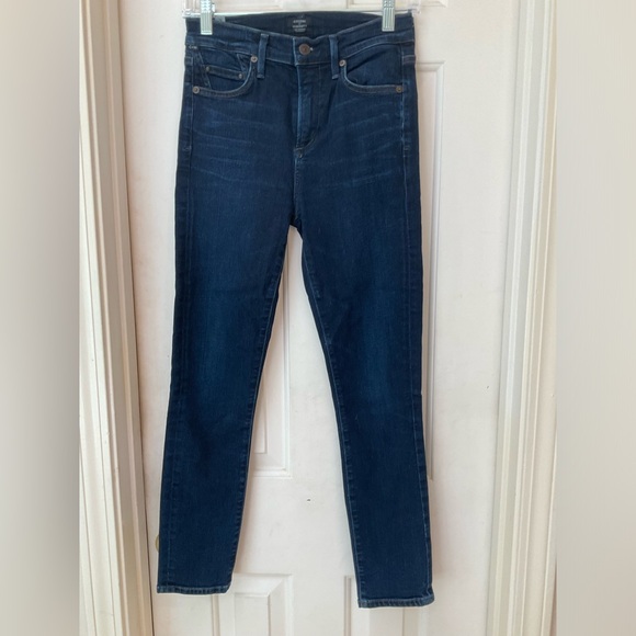 Citizens of Humanity Mid Rise Skinny Jeans, Indigo Color, Sz 26 or Sz 2 - Picture 7 of 14